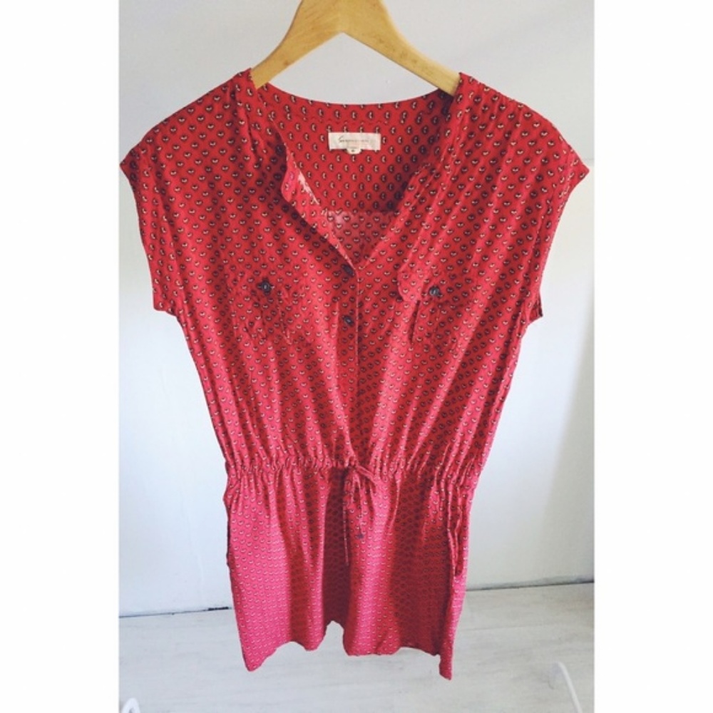 Two by Vince Camuto Drawstring Shirtdress